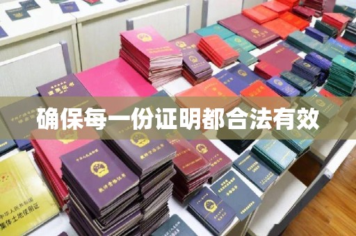 老城确保每一份证明都合法有效