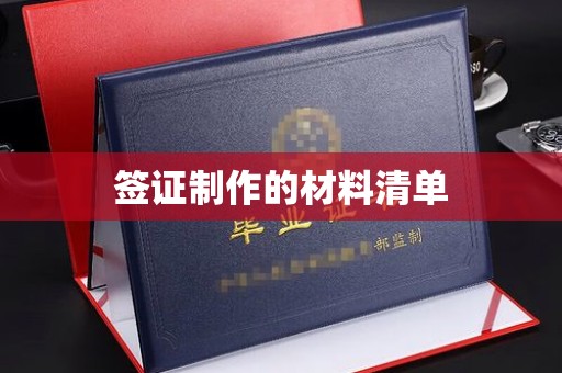老城签证制作的材料清单