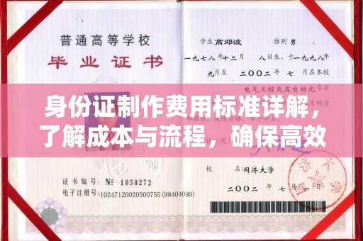 老城身份证制作费用标准详解，了解成本与流程，确保高效办理