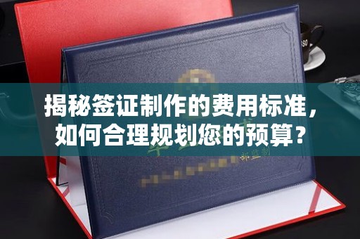老城揭秘签证制作的费用标准，如何合理规划您的预算？