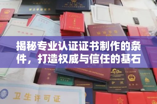 老城揭秘专业认证证书制作的条件，打造权威与信任的基石