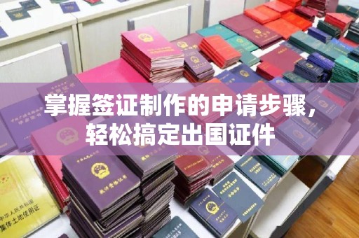 老城掌握签证制作的申请步骤，轻松搞定出国证件