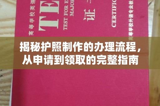 老城揭秘护照制作的办理流程，从申请到领取的完整指南