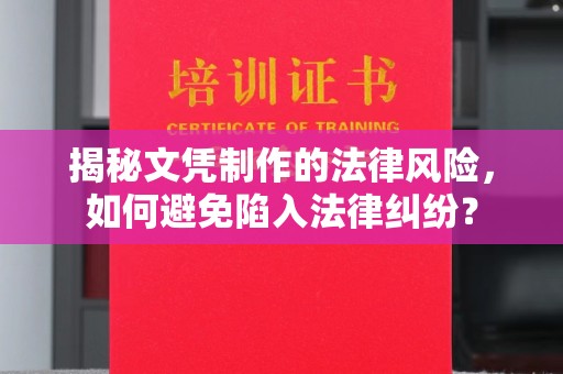 老城揭秘文凭制作的法律风险，如何避免陷入法律纠纷？