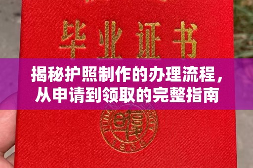 老城揭秘护照制作的办理流程，从申请到领取的完整指南
